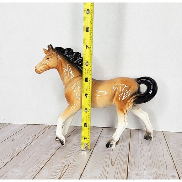 Vintage Horse Ceramic Porcelain  Figurine 8" x 7" - Picture 6 of 7